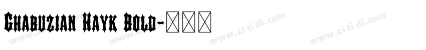Ghabuzian Hayk Bold字体转换